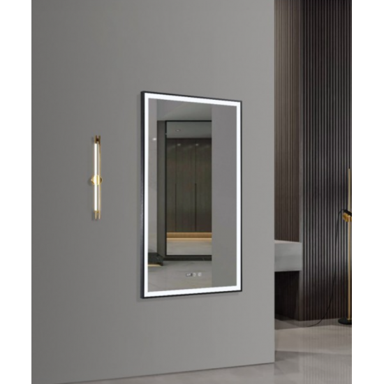 Καθρέπτης LED με Κορνίζα Αλουμινίου 50x80εκ. OPPTICLE SR-09.25.241.08.45